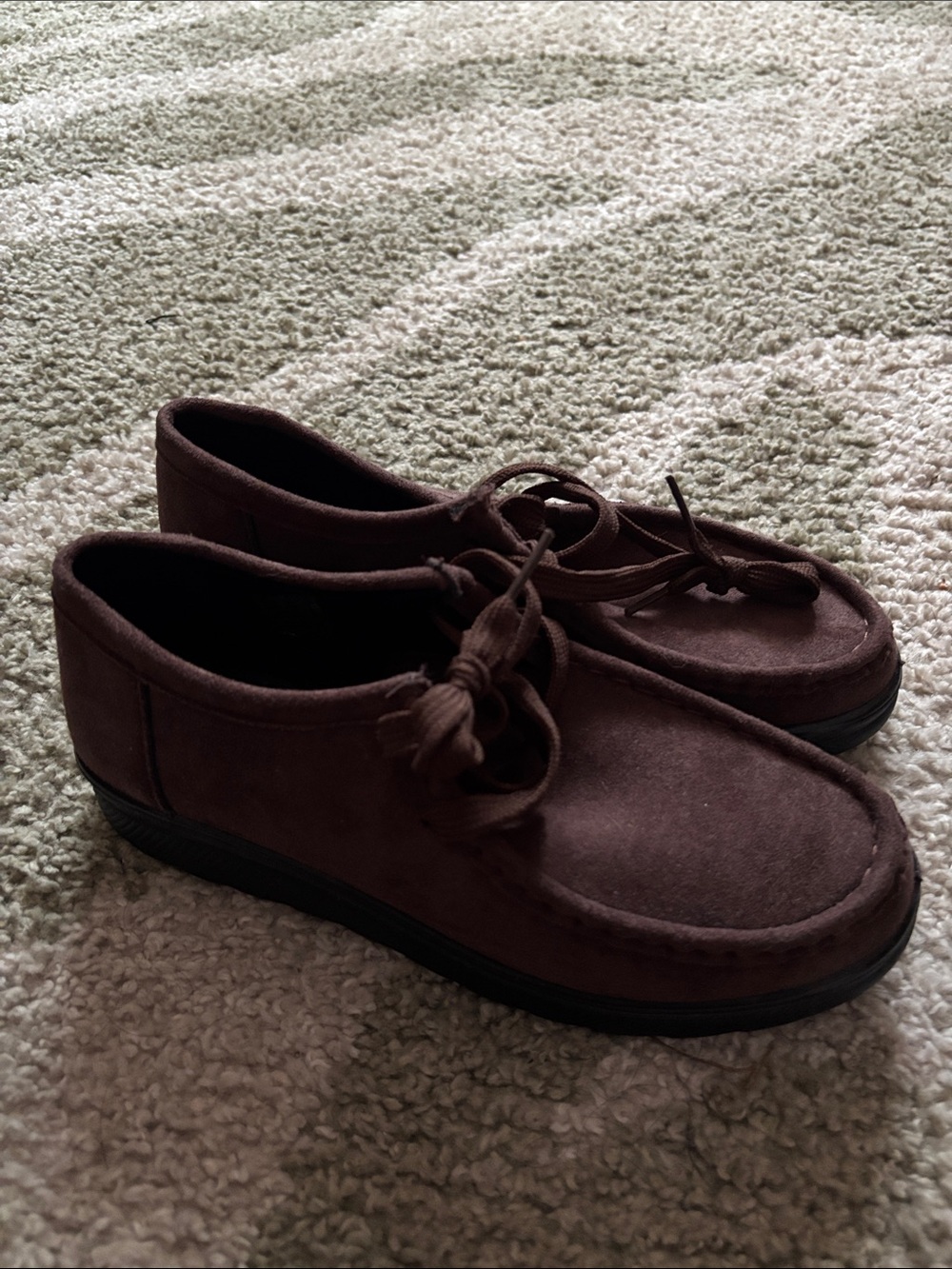Women's Brown Suede Lace-Up Loafers